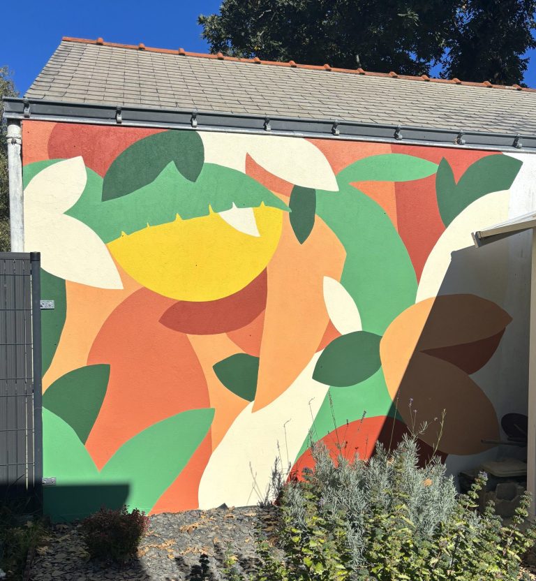 fresque murale particulier jardin